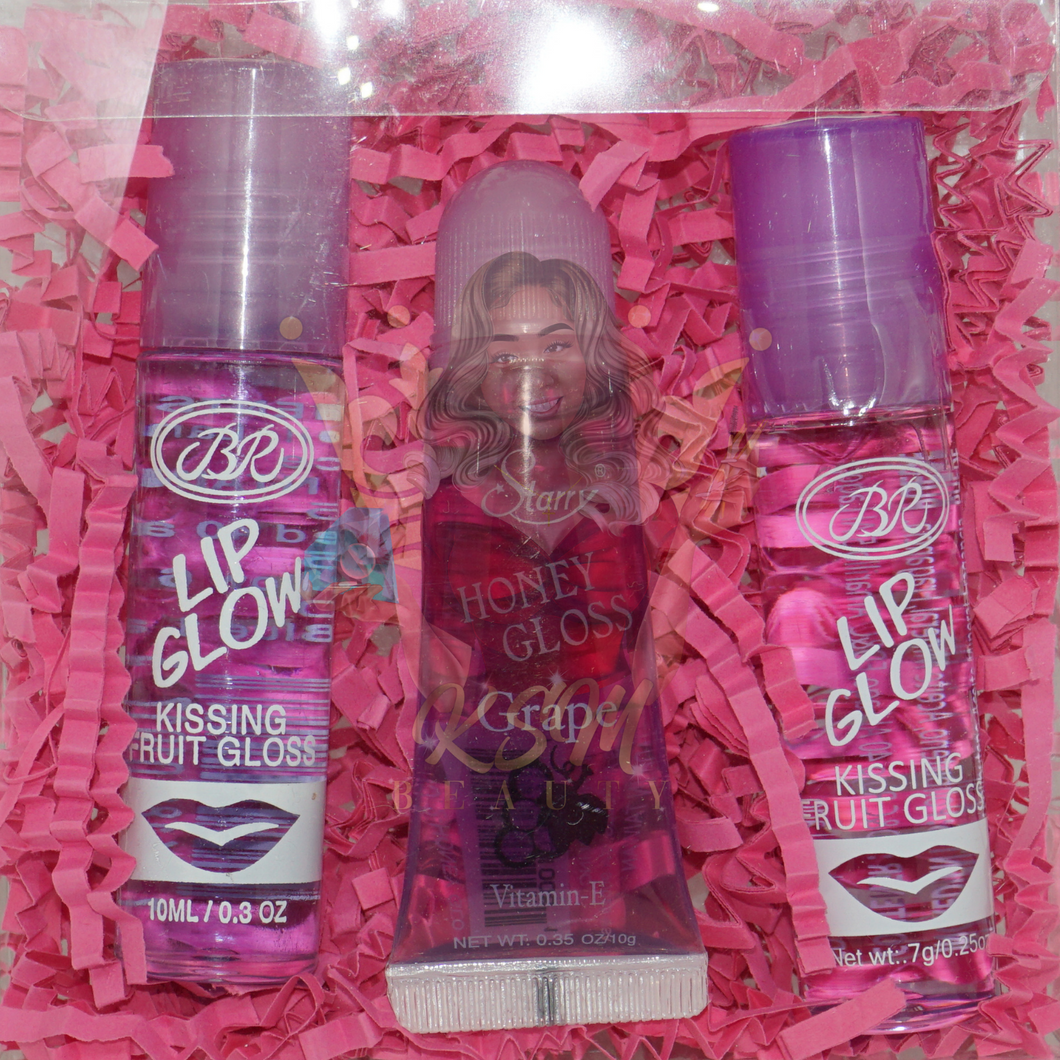 3-pack Blueberry-Grape Lip Care Bundle